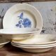 Six earthenware plates of Digoin and Sarreguemines 40s