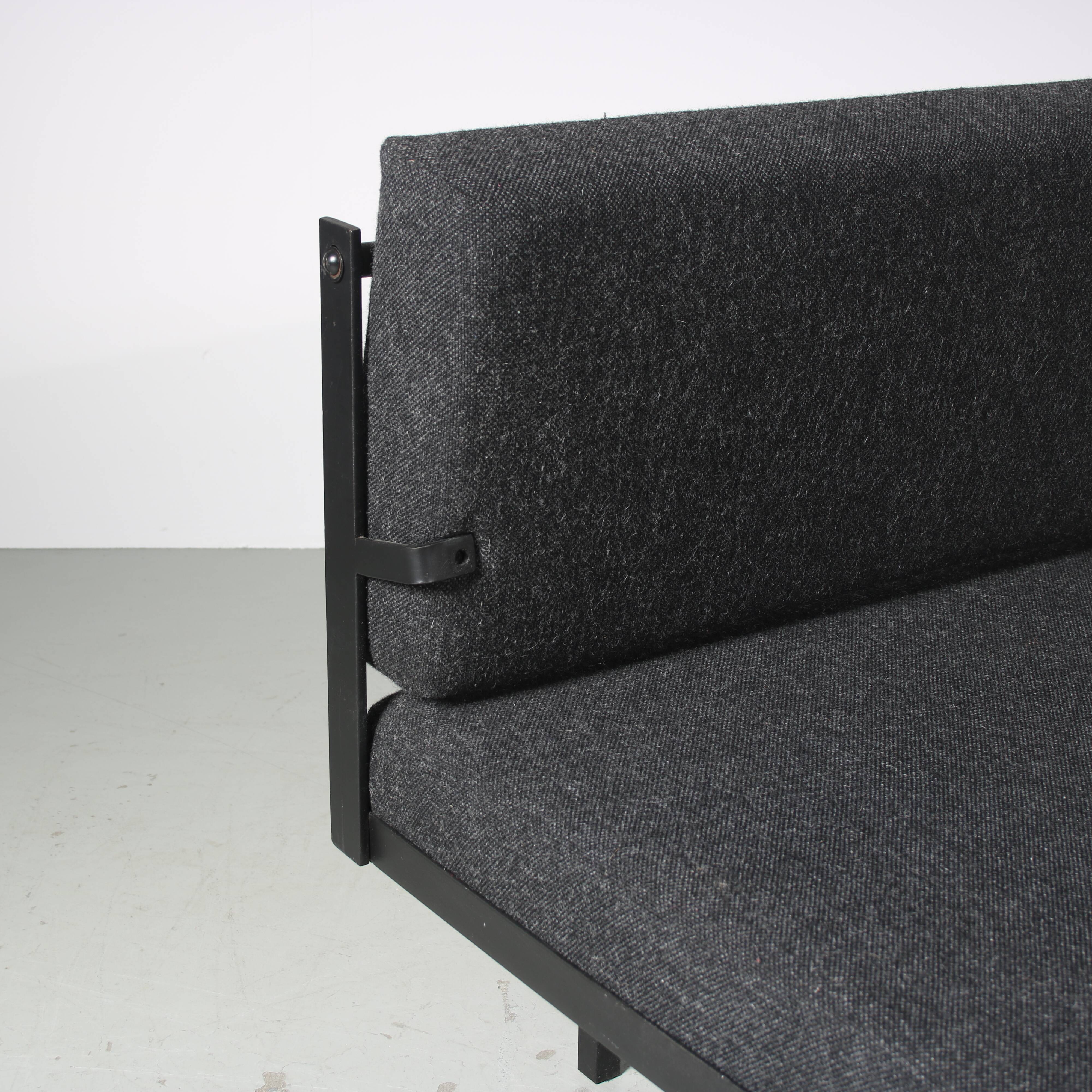 1950s 3-Seater “Sluis” sleeping sofa by Martin Visser for ‘t Spectrum, Netherlands