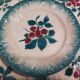 Set of 5 vintage dessert plates Faïencerie de Castres Model Fruits