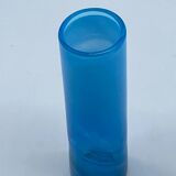 Coloured glass cylinder vase stamped Maure Viel, vintage.