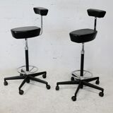 Pair of high stools by Georges Nelson, Vitra, 2001