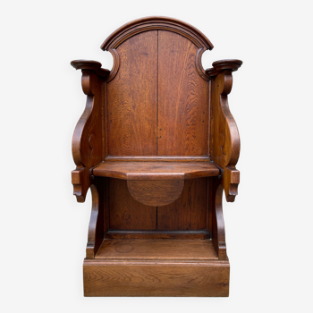 Liturgical stall in solid oak nineteenth century
