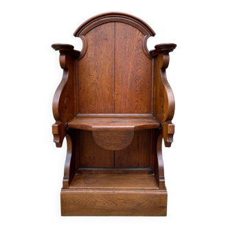 Liturgical stall in solid oak nineteenth century