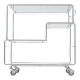Table basse/chariot modulable conçue par Max Sauze, années 1970