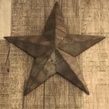 Amish Star 30cm Raw Rusty look