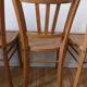Lot de 4 chaises bistrot style baumann