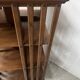 Rotating library in solid walnut, 20th century.