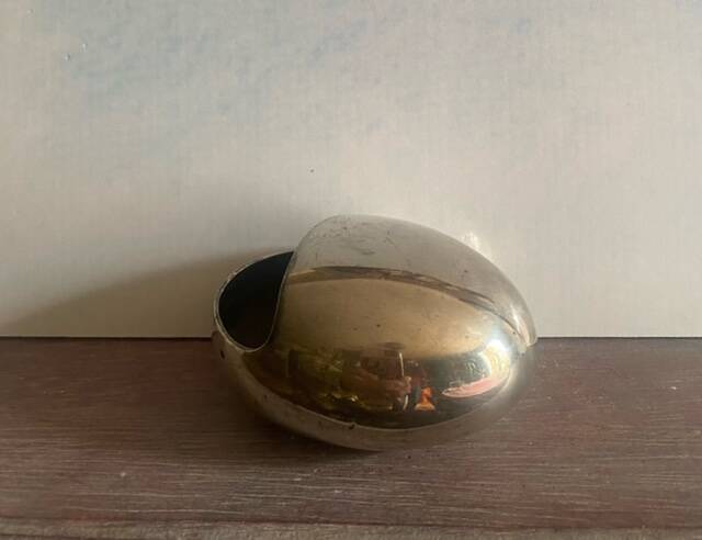 Silver-plated egg ashtray by Carl Cohr, Denmark