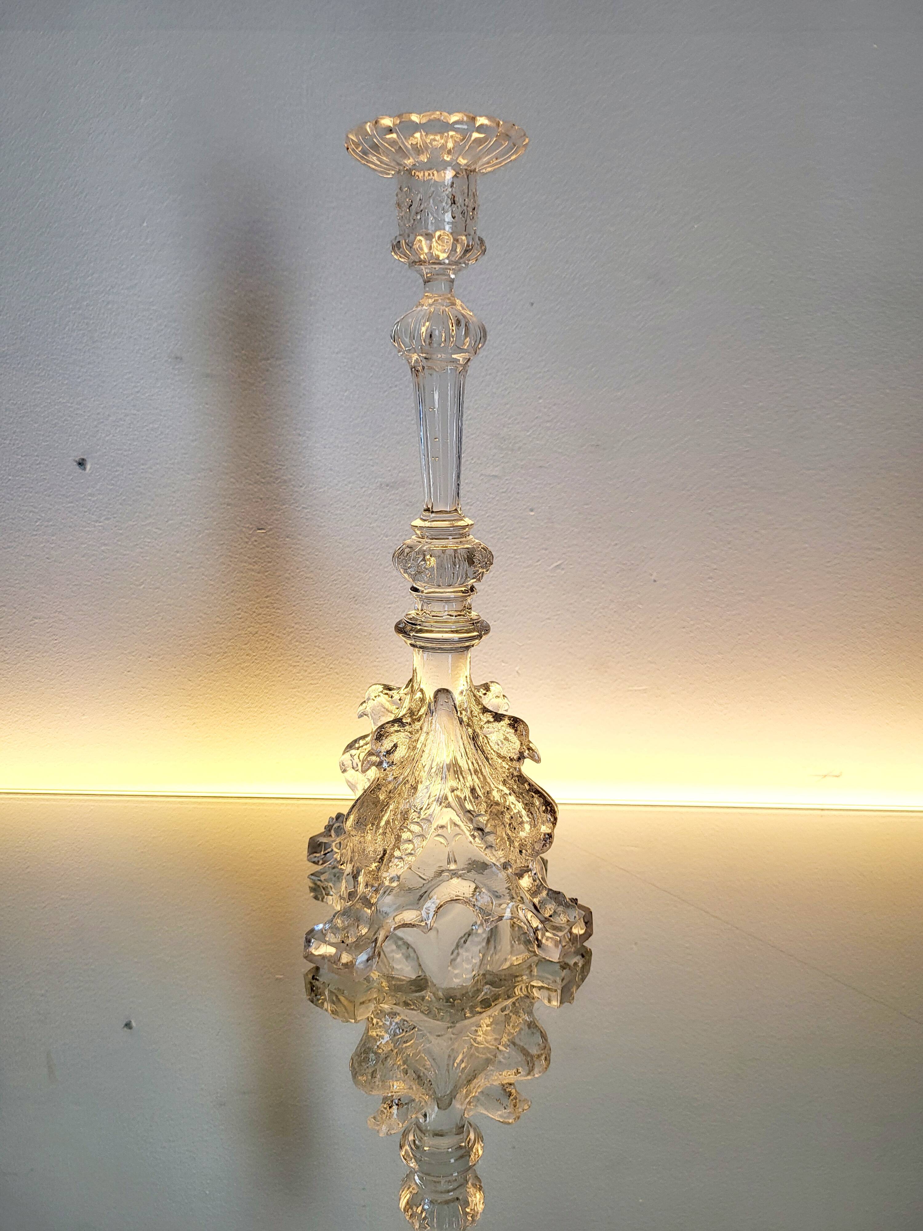 Val Saint Lambert, série kandelaar Luxval, modèle Griffon, 1935, Belgique