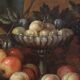 Antique Italian still life painting from the 18th century