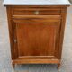 Louis XVI buffet with a confiturier in wood and white marble from the 19th century.