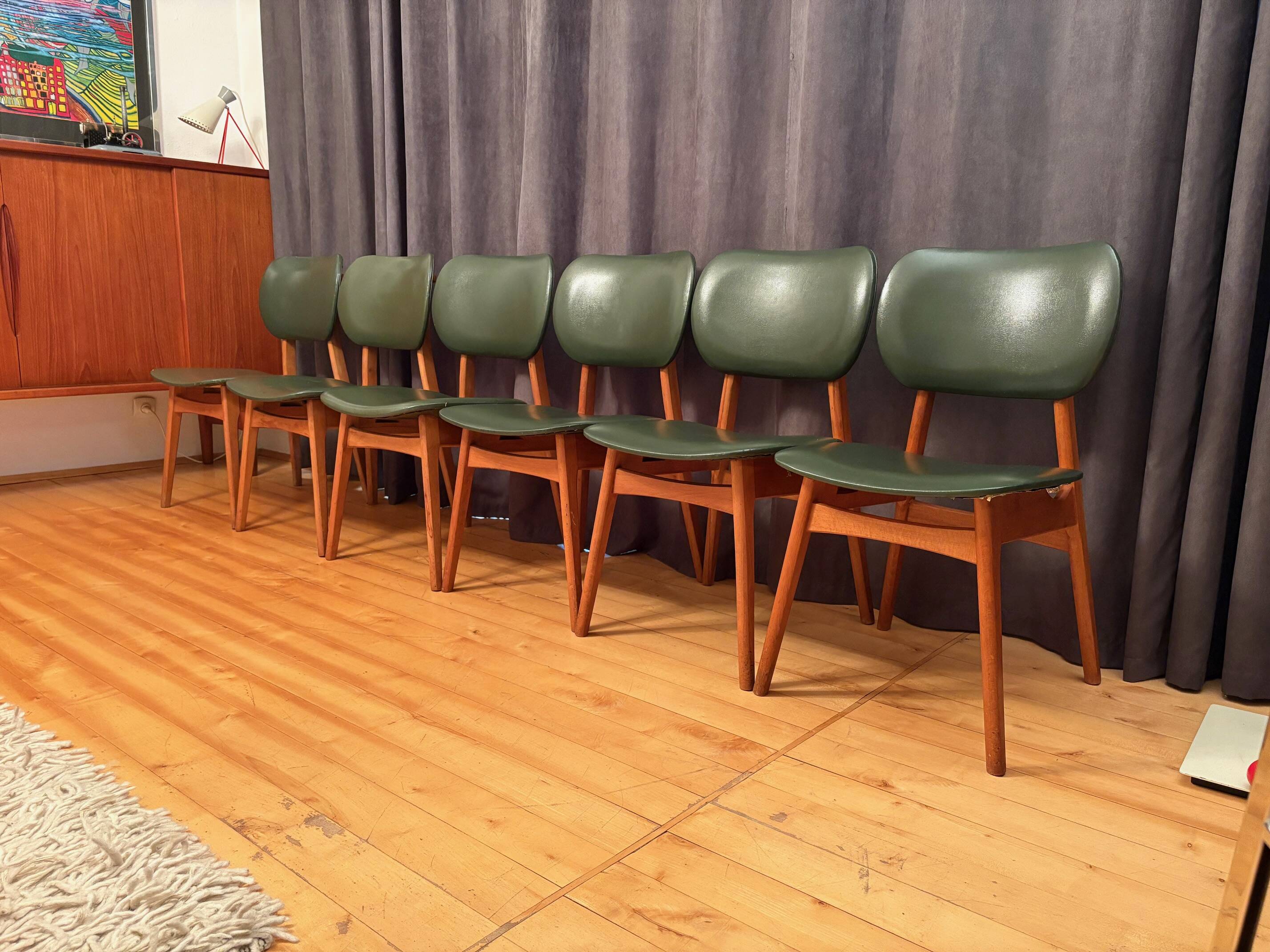 Set of six chairs, 1960s