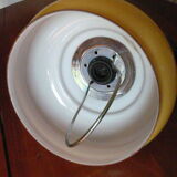 Suspension verre jaune orangée année 60