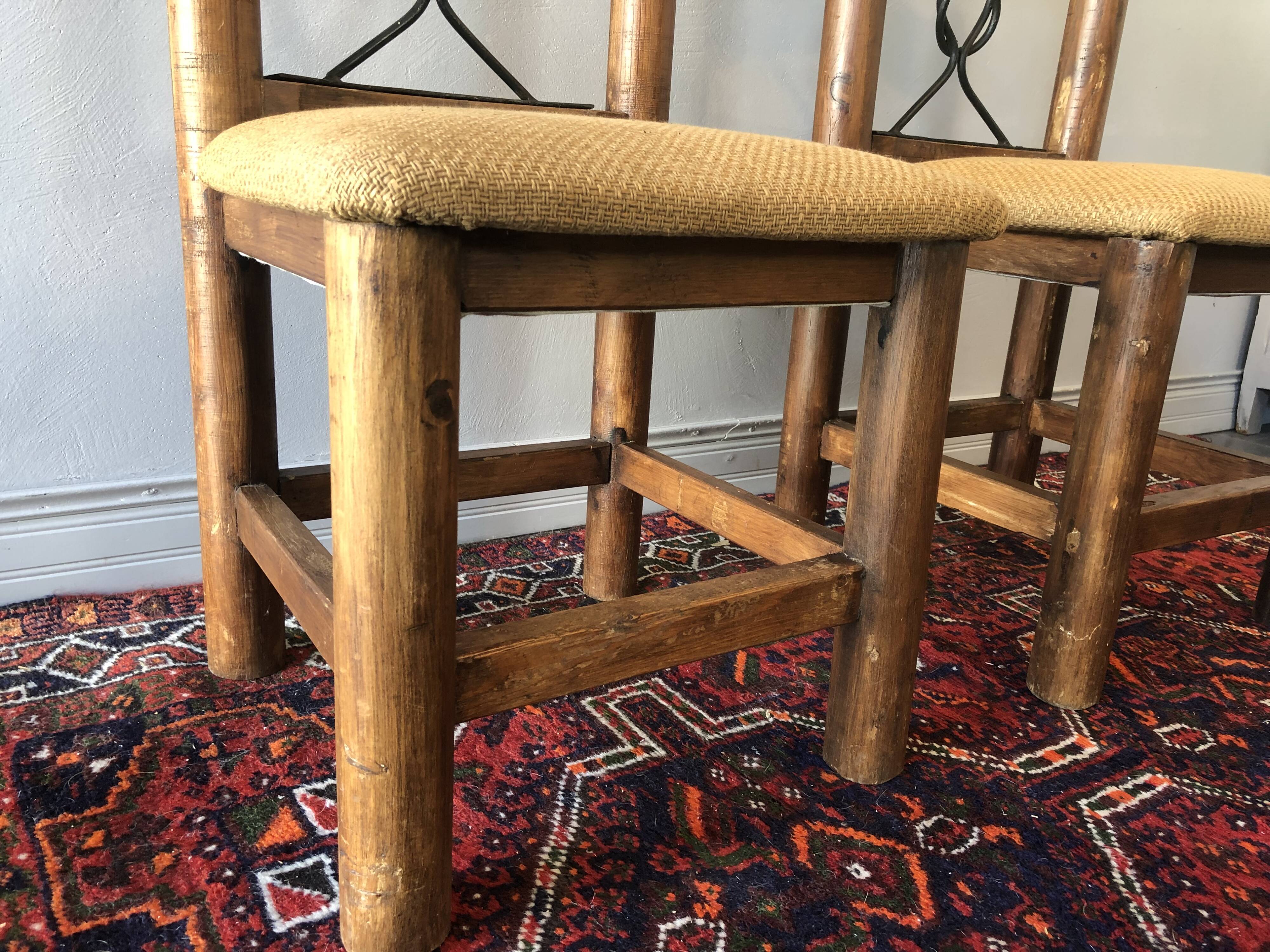 Duo of chairs brutalist style