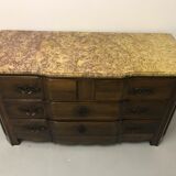 Dresser period Louis XIV walnut
