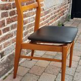 Chaise en teck scandinave des 1960s