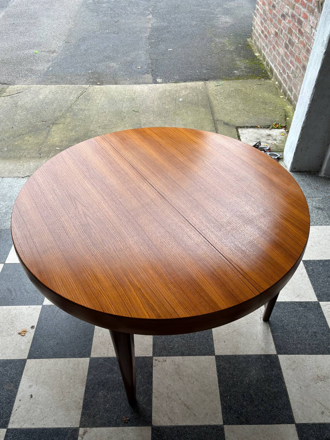 Table extensible en teck vintage