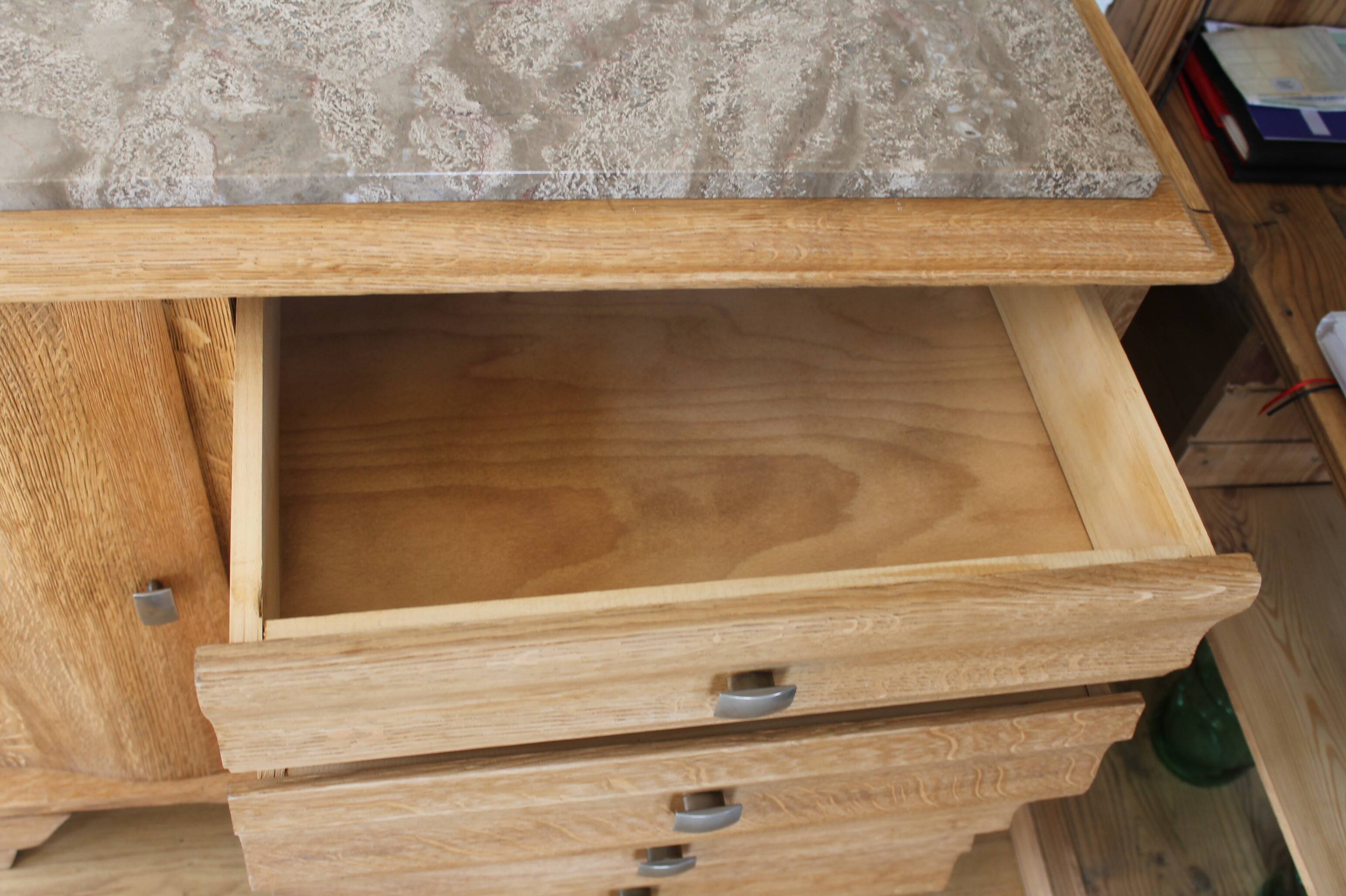 Vintage solid oak sideboard, around 1950.