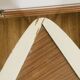 table basse tripode blanche et bois Arthur Umanoff