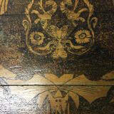 Old African engraved wooden side table