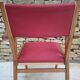 Fauteuil en hêtre et skaï