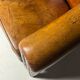 Fauteuil club en peau de mouton 2x classique