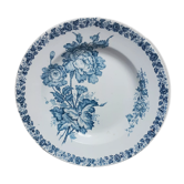 Assiette creuse en faïence Terre de Fer  vintage français , années 50