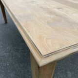 Rectangular table in raw wood