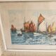 Lithograph Table - Marine Sailing Boats Brittany - Alphonse Lafitte (1872 -