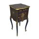 Classic revamped furniture – decorative blue and gold bedside table
