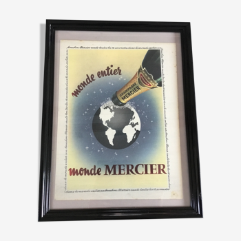 Frame vintage advertising poster