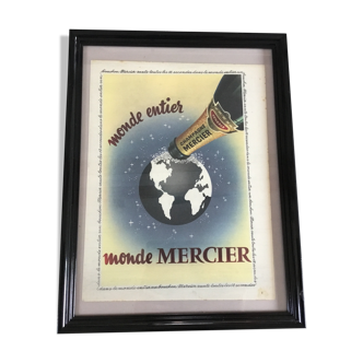 Frame vintage advertising poster