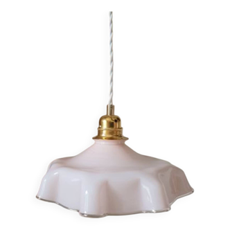Lampe baladeuse vintage en opaline rose