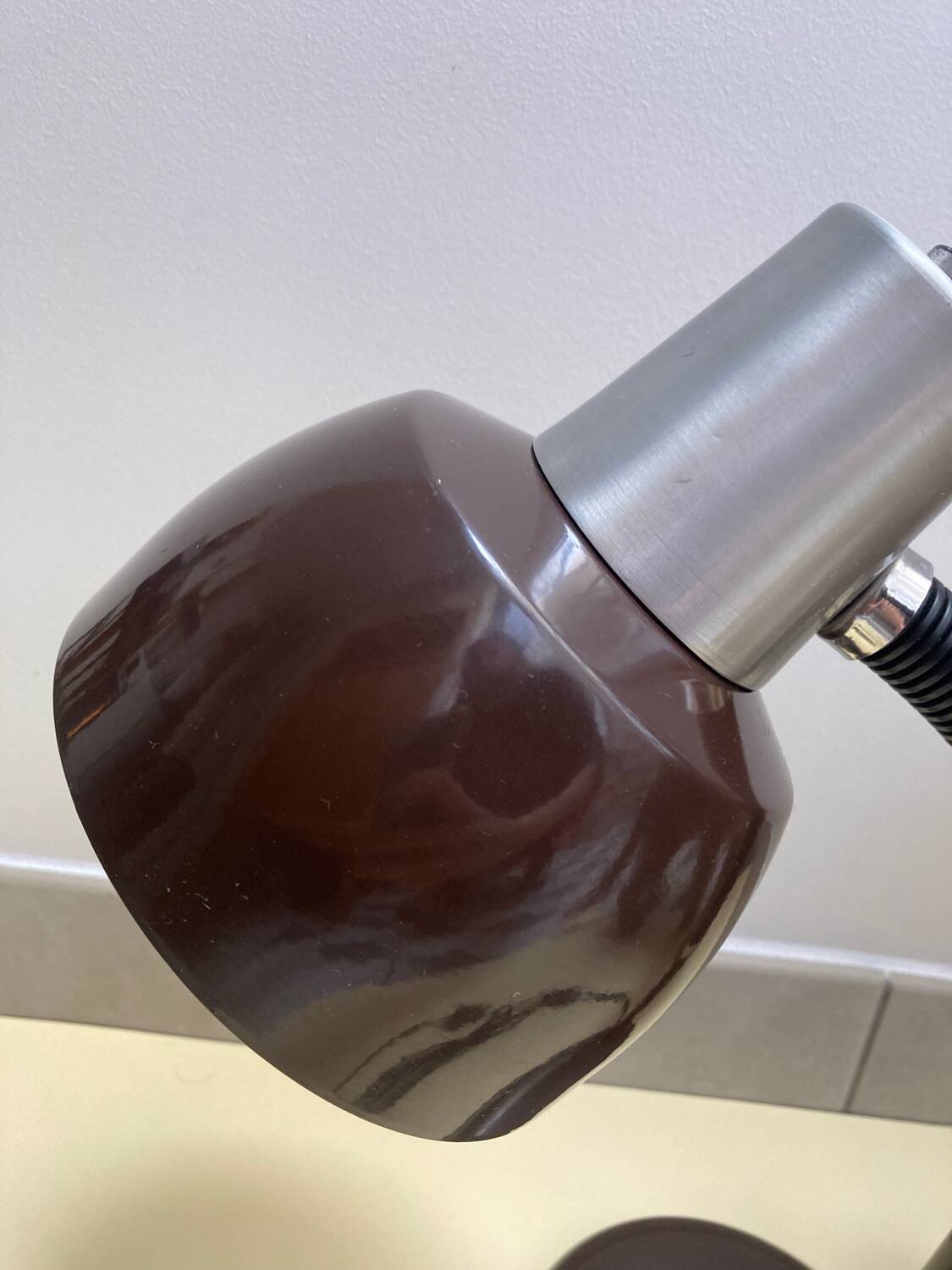 70s metal desk lamp