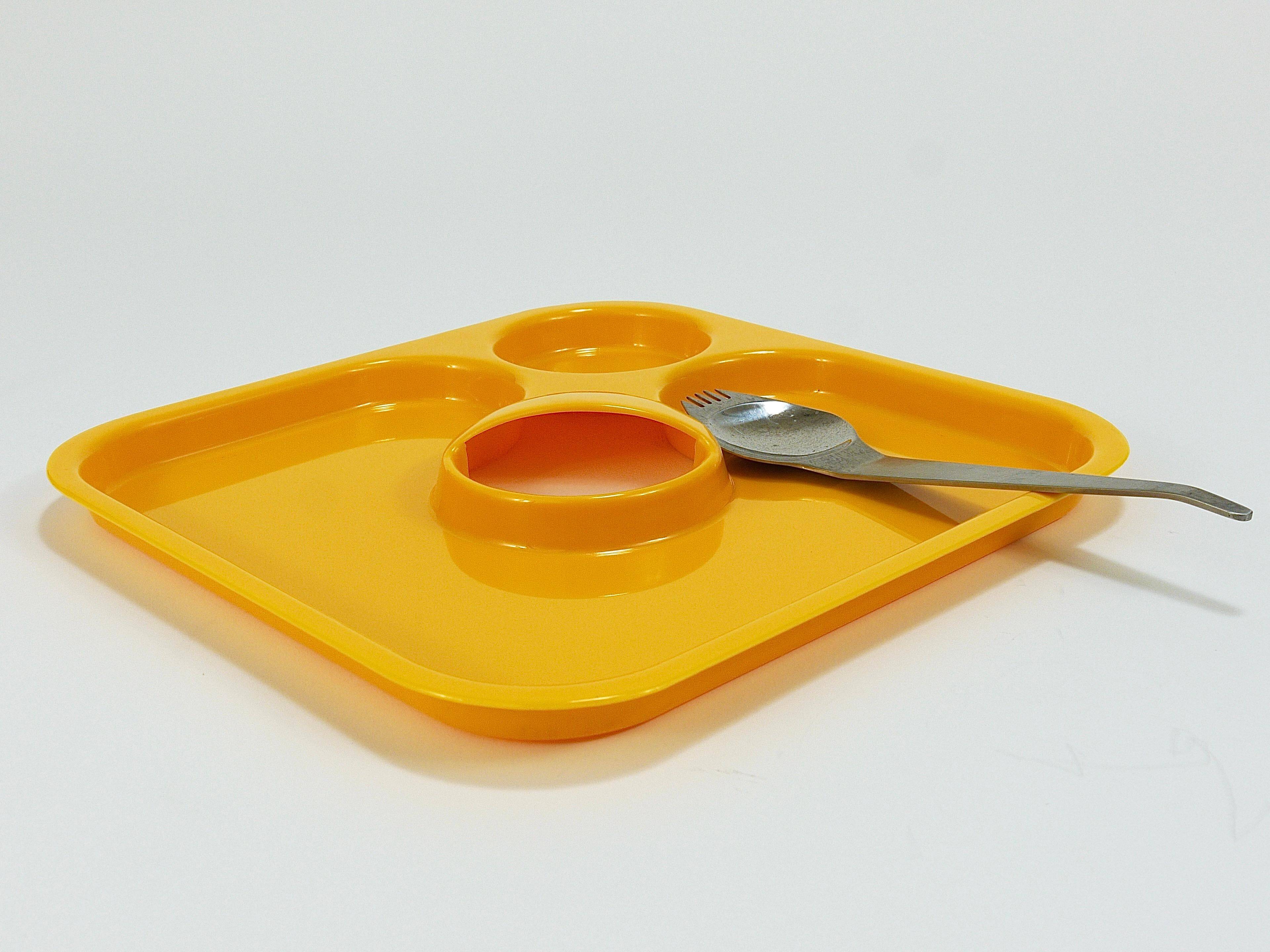3 sets of Amboss Party Palette & spork, plate & spoon & fork, Austria, 1970s