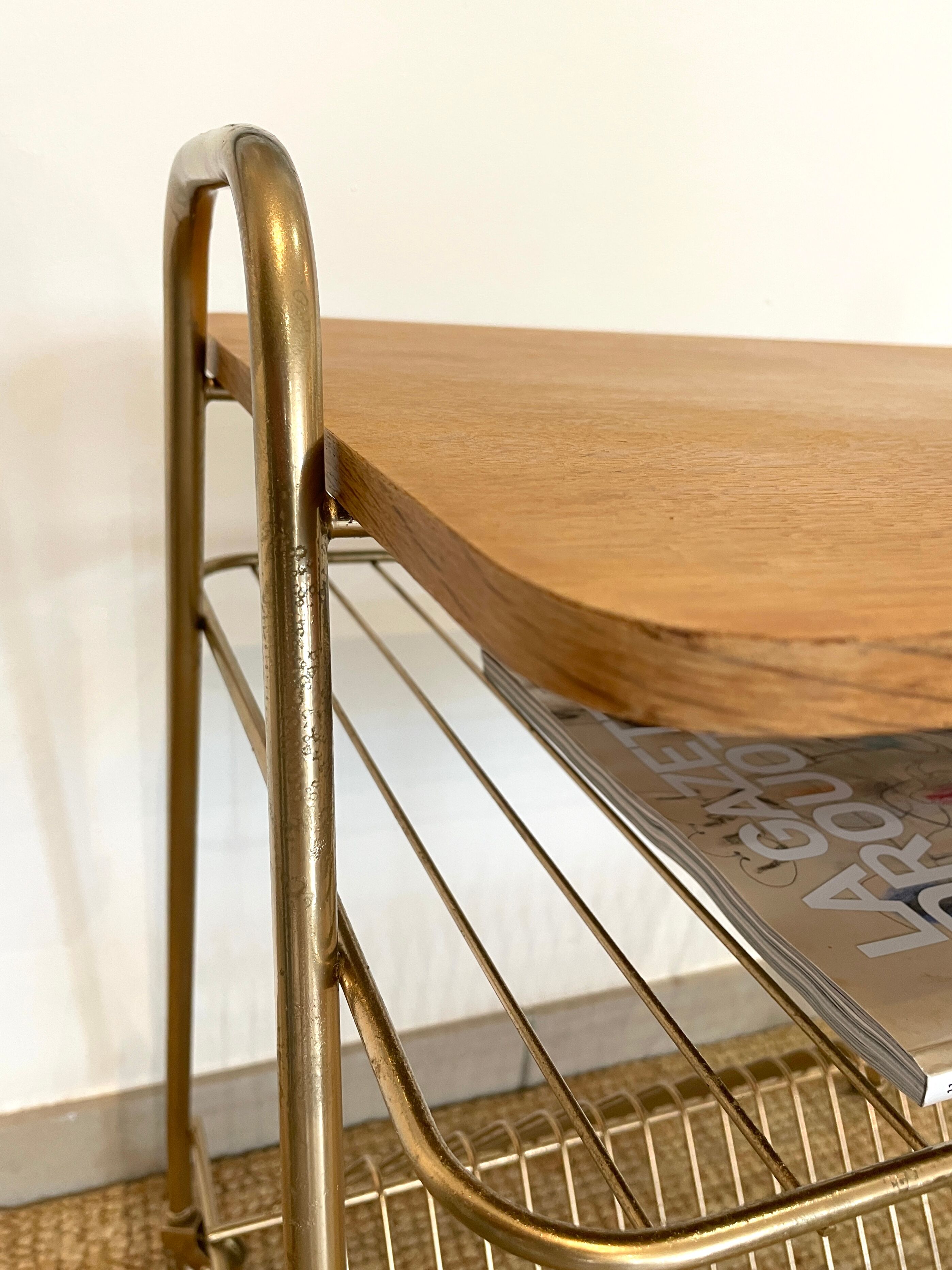 Vinyl holder side table