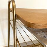 Vinyl holder side table