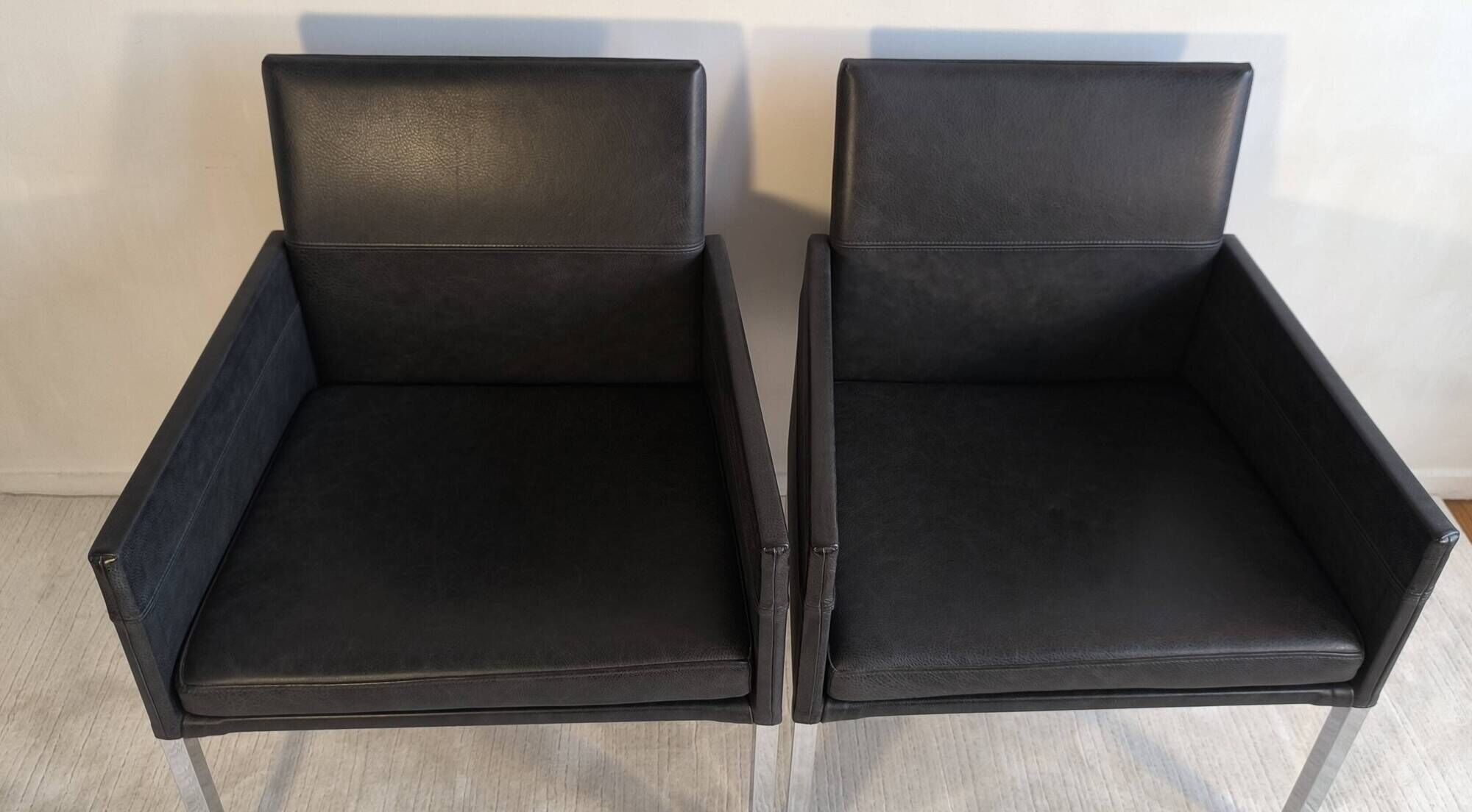 Superb pair of KFF "Texas" armchairs by Karl Friedrich Förster.