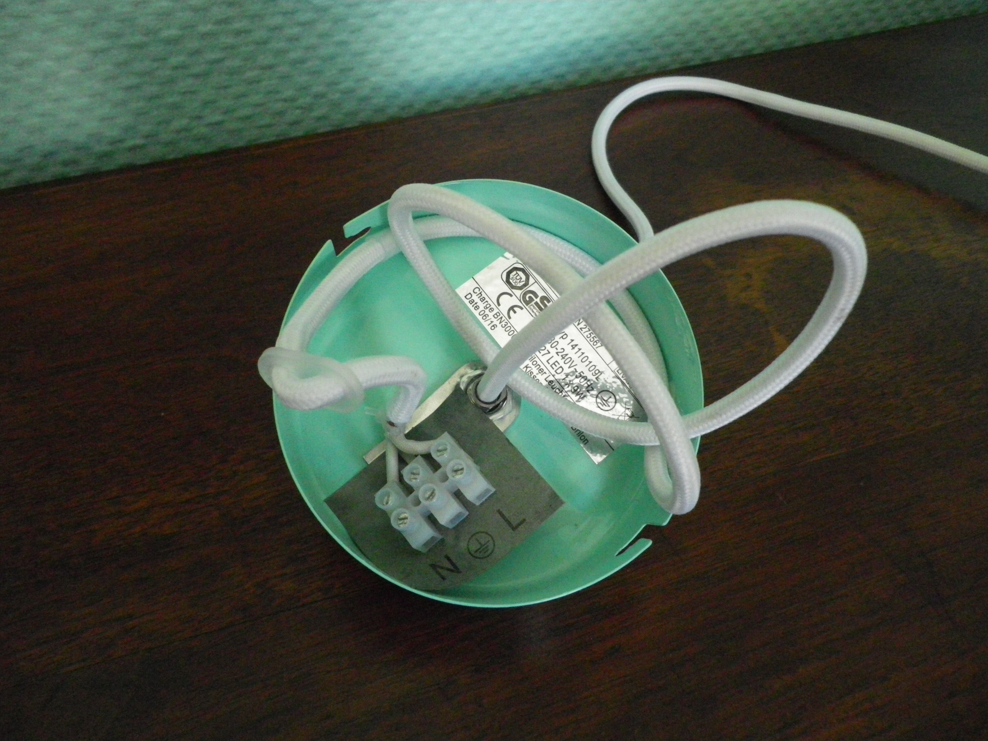 Water green metal pendant lamp