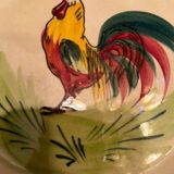 Coq de Charolles earthenware hollow dish