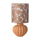 Vintage French ceramic table lamp with custom lampshade.