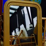 Mirror Louis Philippe framed golden 63x50cm