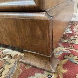 Commode époque Louis Philippe en acajou clair et marbre gris