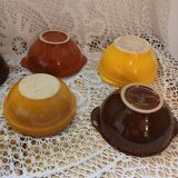 7 antique Émile Henry bowls