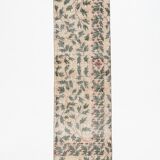 2x9 Vintage Floral Runner Rug, 77x271Cm