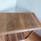 Art Deco curved wood console