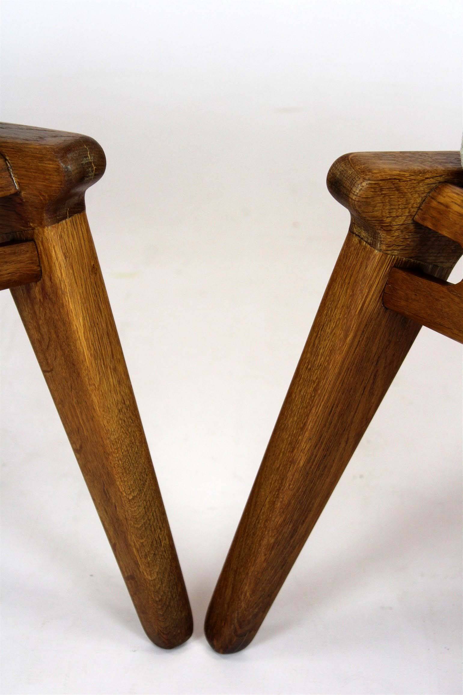Restored Mid-Century Scandinavian Hunting Chairs by Kristiansson, 1950s