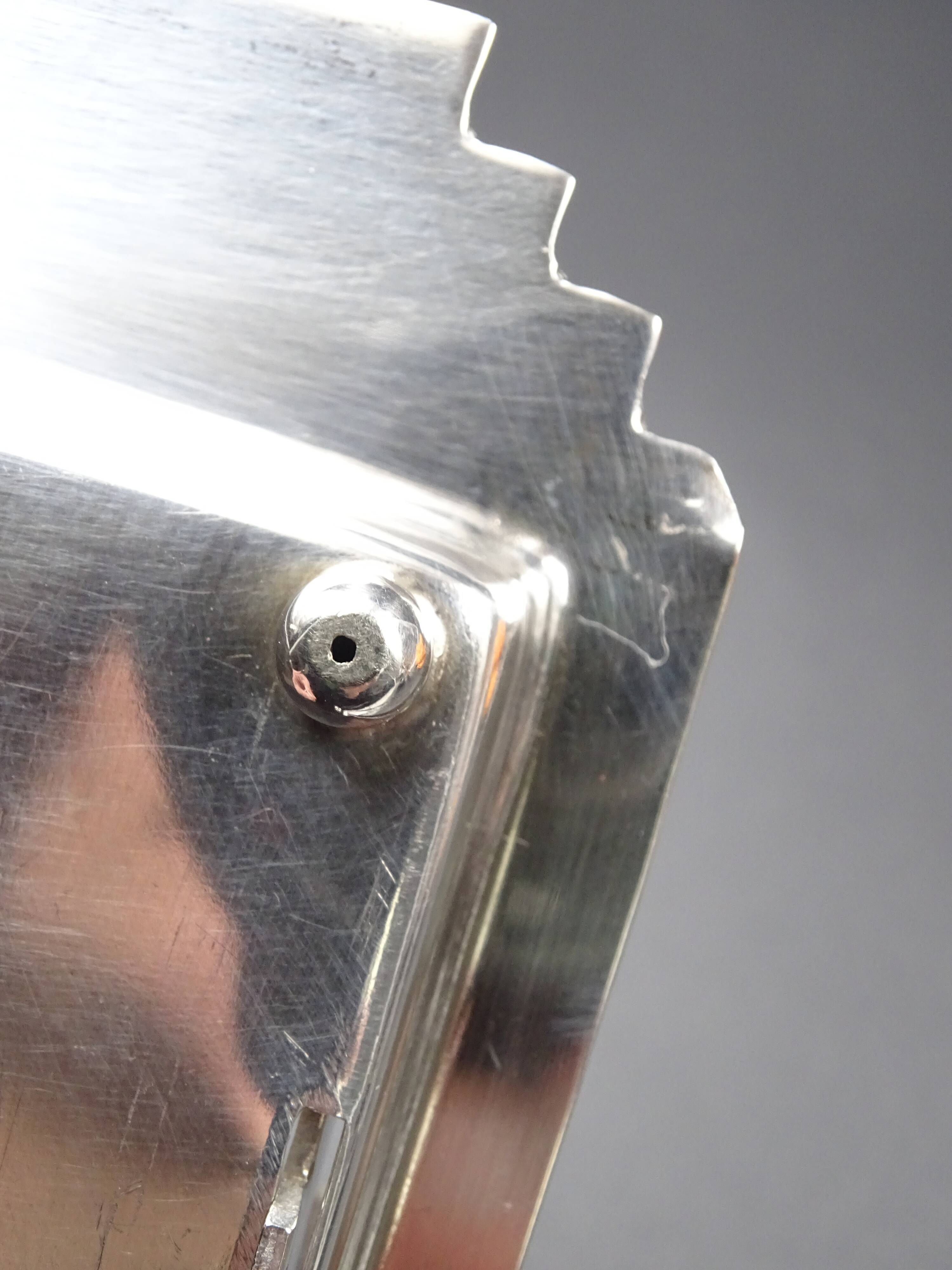 Silver metal toast holder, circa 1940 - good condition