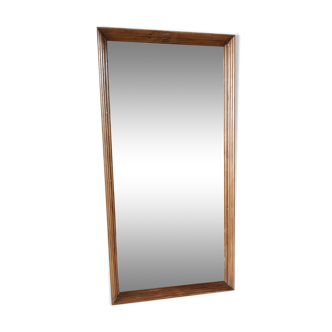 Old large mirror with teak frame