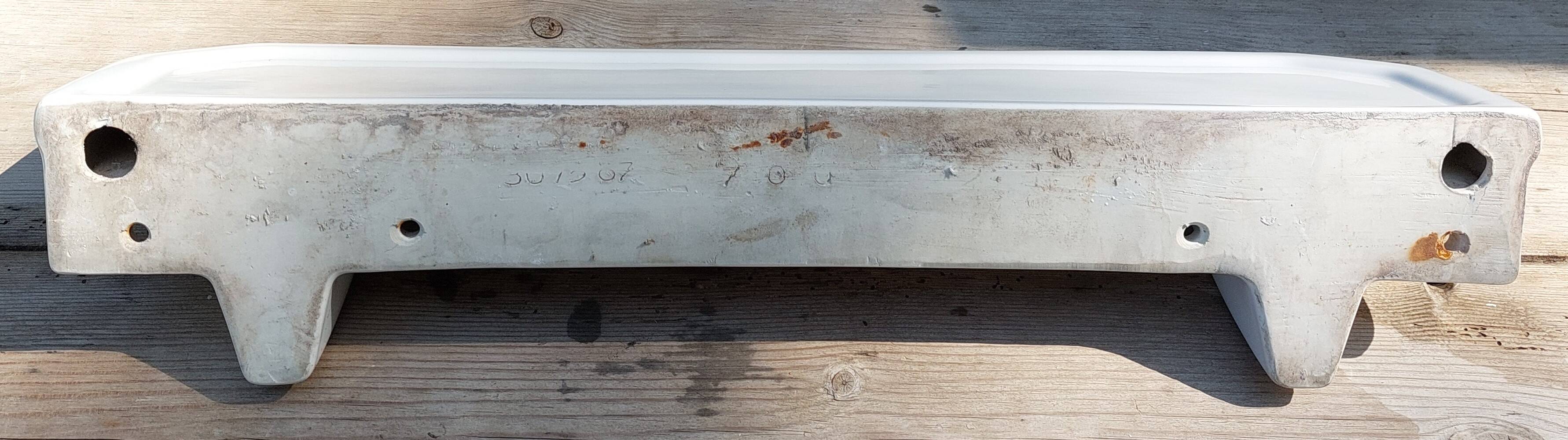 Bathroom Wall Shelf in Art Deco White Porcelain